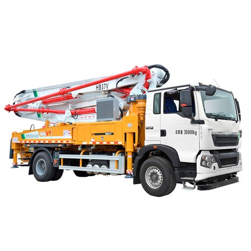 Concrete pump truck