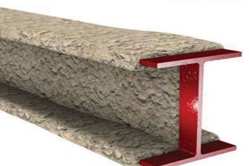 Cross-section of Metal Structure with Sprayed Mineral Protective Coatings