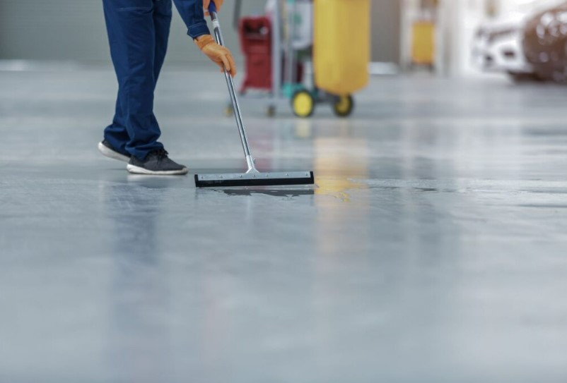 Polyurethane Floor Cleaning